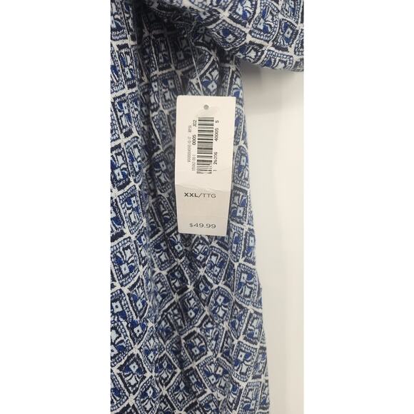 New NWT Old Navy Cotton Long Sleeve Midi Dress Comfy Flowy Blue XXL - Picture 8 of 8